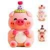Cartoon Animal Figurine Decorative Cute Soft Plastic Animal Ornament for Birthday Party Desktop