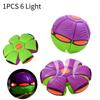 Saucer Flying Ball Deformation Bouncing Music Lights Kid Toy Pet Outdoor