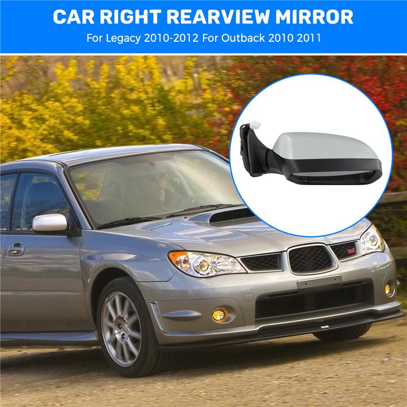Rearview Mirror Assembly Car Rearview Mirror Reflector For Subaru Legacy 2010-2012 Outback 2010 2011-A87Q