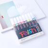 8/12Pcs Liquid Erasable Chalk Markers Pens Smooth Writing Quick-Dry Ink Fine Tip Highlighter Blackboard Fluorescent Pens