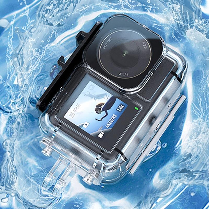 Upgrades Protective Case Plastic & Metal Camera Housing Easy To Carry Waterproof Case Compact Diving Case for Action5
