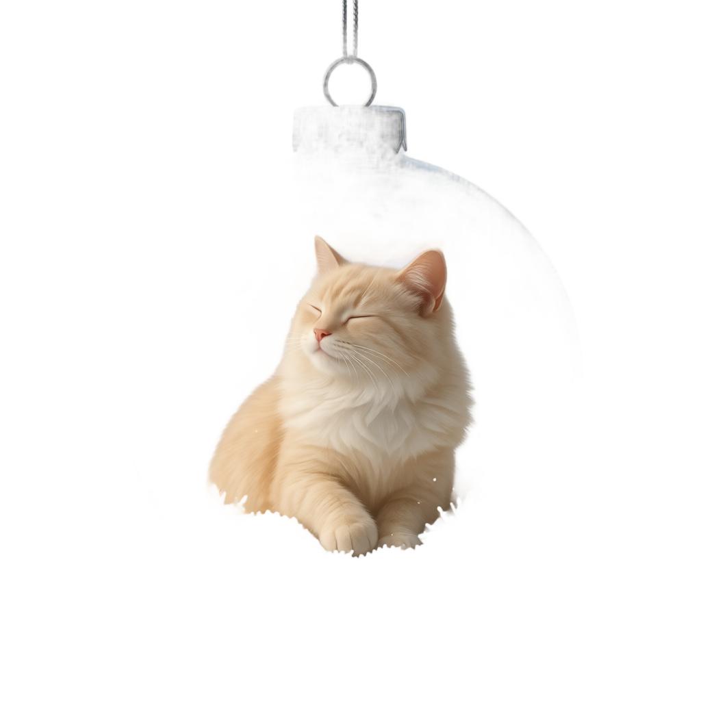 Klarer Weihnachtsschmuck - Transparente Kugel mit Design für die Weihnachtsbaumdekoration