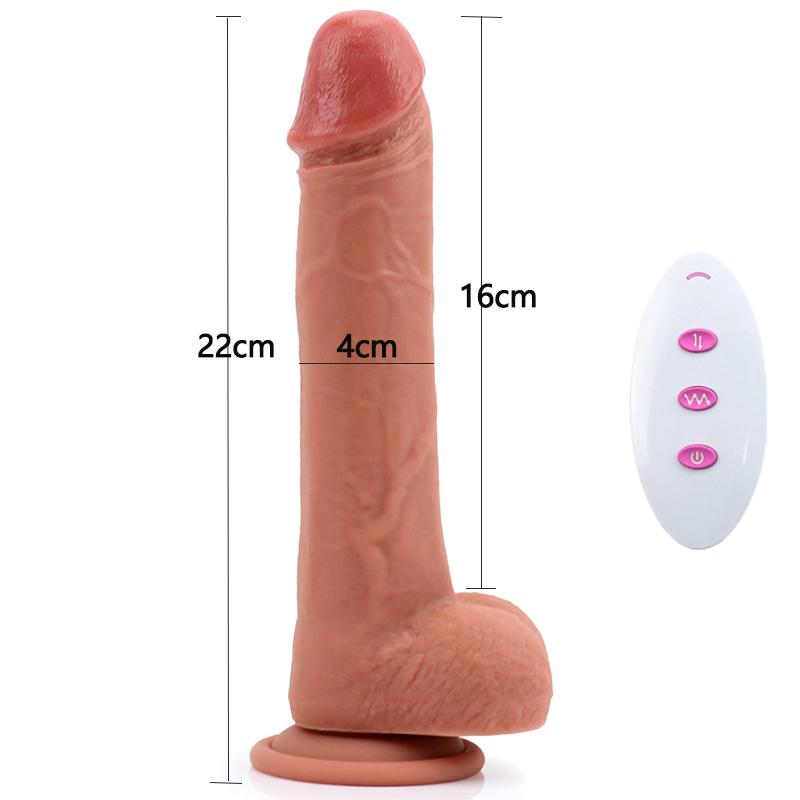 Realistic Silicone Dildo for Women Wireless Thrusting Big Penis With Suction Cup Skin Feeling Vibrator Sex Toys for Female Adult