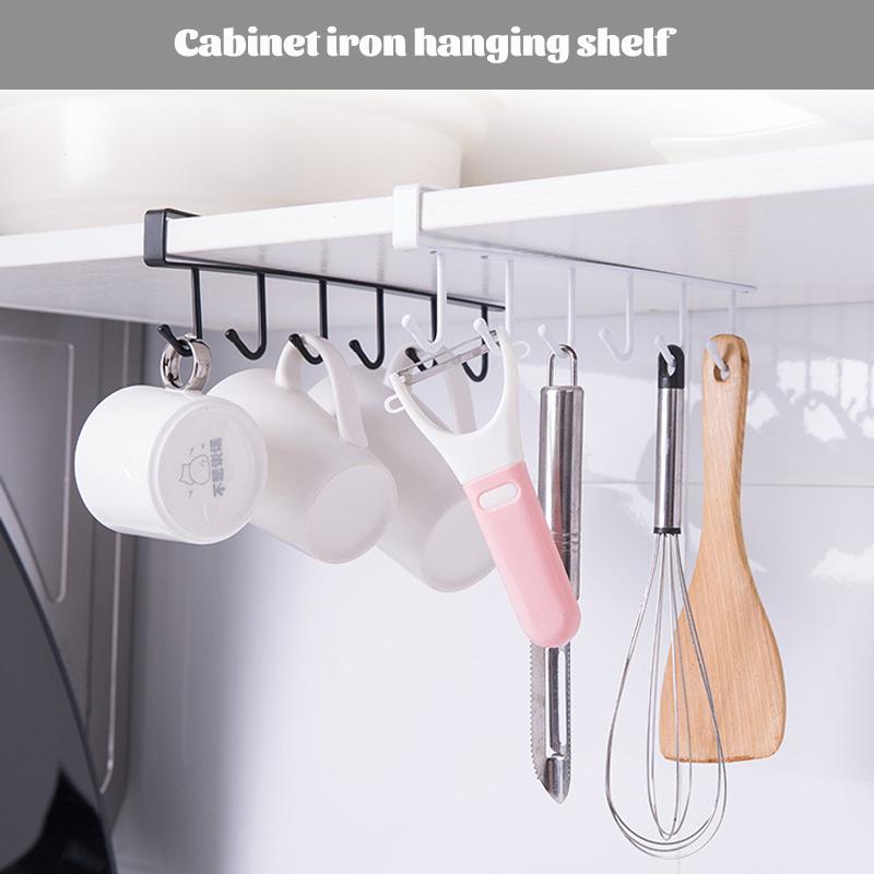 Multi-Functional Hook Cupboard Cup Holder Coffee Cup Storage Rack Kitchen Accessories