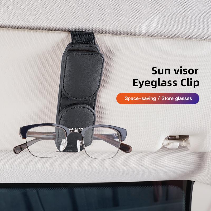 Car Glasses Clip Sun Visor Eyeglasses Sunglasses Holder Auto Interior Accessories For Mercedes Benz AMG A B C E G CLA GLA W211