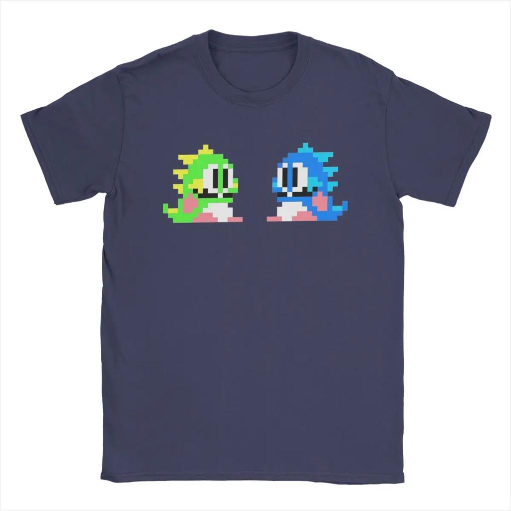 8-bits Bubble Bobble Drager Herre T-skjorter Morsom T-skjorte Kortermet O-hals T-skjorte 100% Bomull Festtopper