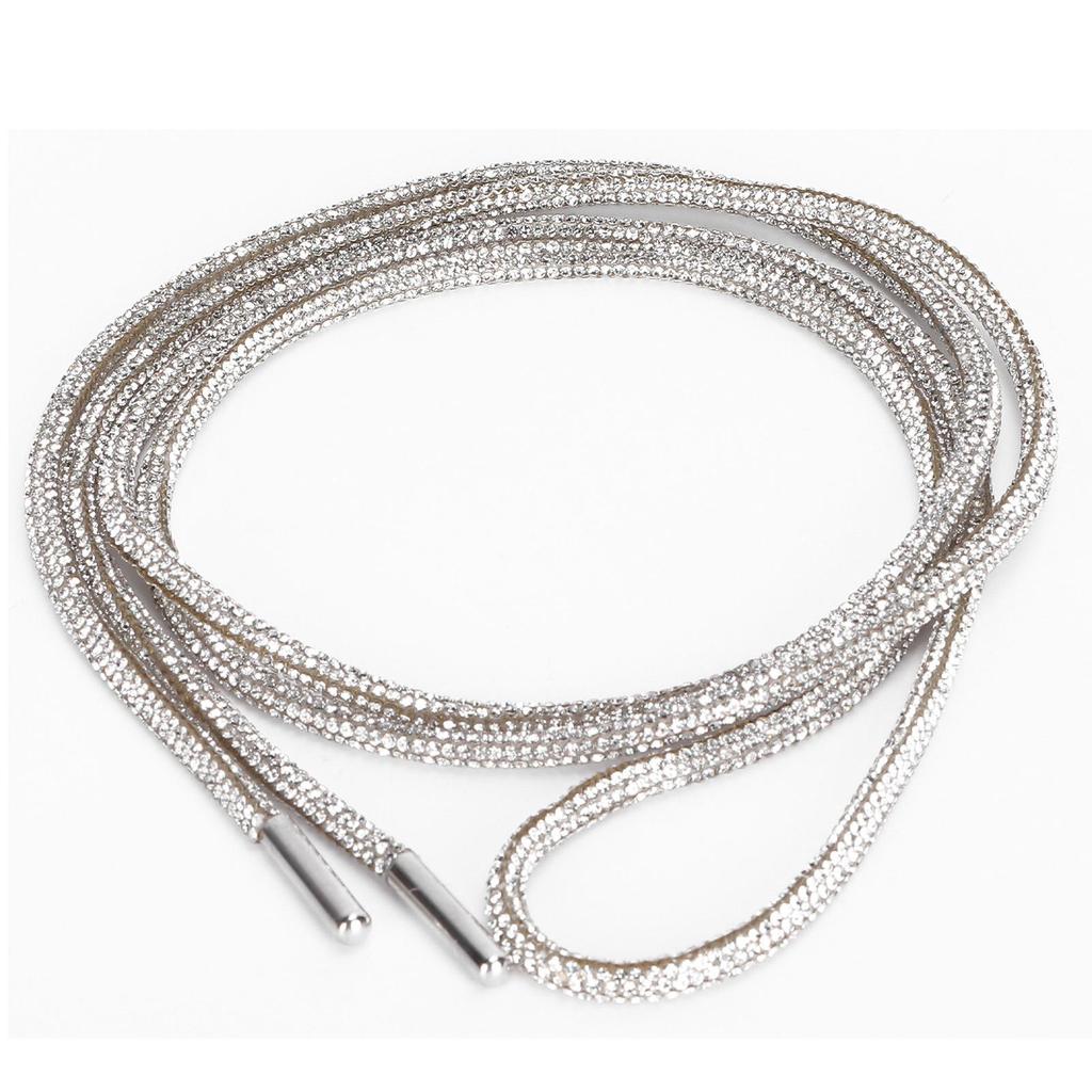 Rhinestone Skolisser Personlig Rund Klesbelte Tau for Sneakers Omsying Klesdekorasjon