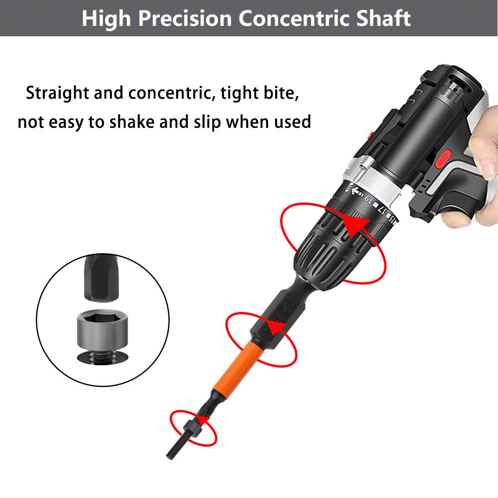 7-teiliges 50mm Schraubendreher-Bit-Set 1,5mm 2mm 2,5mm 3mm 4mm 5mm 6mm Sechskantkopf Inbusschlüssel Bohrer-Bit-Set