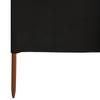 5 Piece Windscreen Mesh 600 X 120 Cm Black