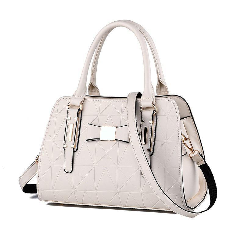 Geantă de damă cu nod fluture, geantă de mână nouă, la modă, cu imprimeu în relief, geantă de umăr de mare capacitate