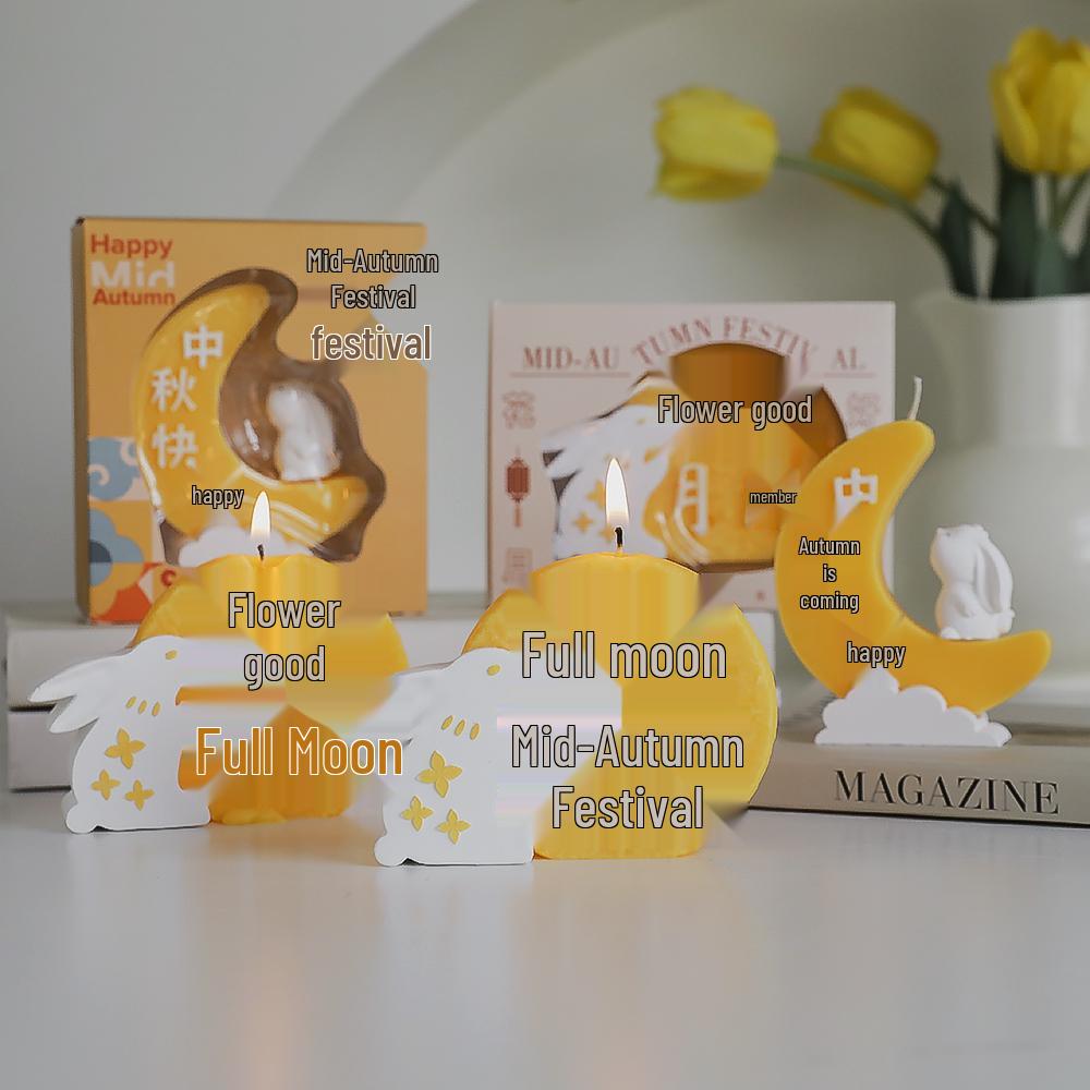 High-End Osmanthus Scented Candle & Mooncake Gift Set: Stylish Mid-Autumn Festival Souvenir