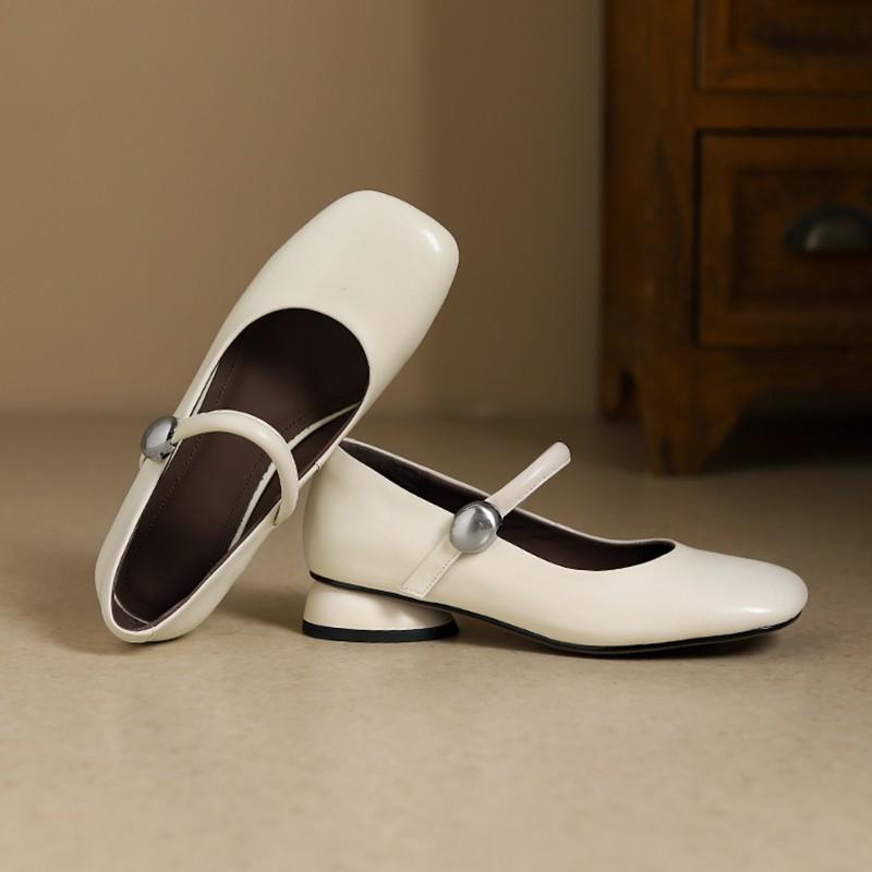 Fashion 2025 Fashion New Genuine  Shoes Women Mary Janes Low Heels Spring Summer Shoes Fashion Ladies Party Daily Shoes
