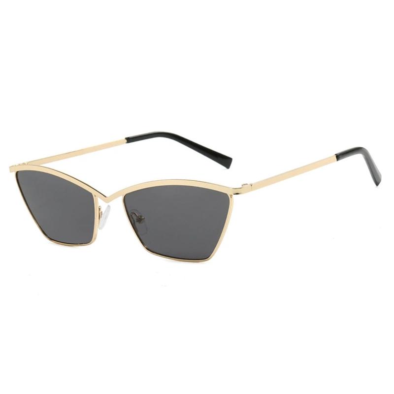 

New Metal Cat Eye Sunglasses Women Fashion Luxury Black Sun Glasses Female Brand Designer Retro Shades Eyewear Gafas De Sol