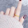 Zircon Inlaid Korean Cross Women Ring Titanium Steel Fashion Ring High-end Overpass Ring  Gift