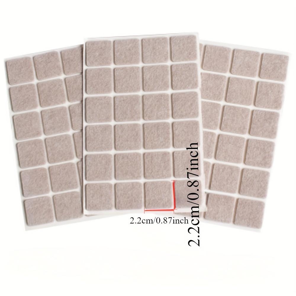 130Pcs Square Furniture Felt Pad Set- Various Sizes of Anti Slip Chair Leg Protectors, Suitable for Protecting Hardwood Floors and Metal Surfaces
