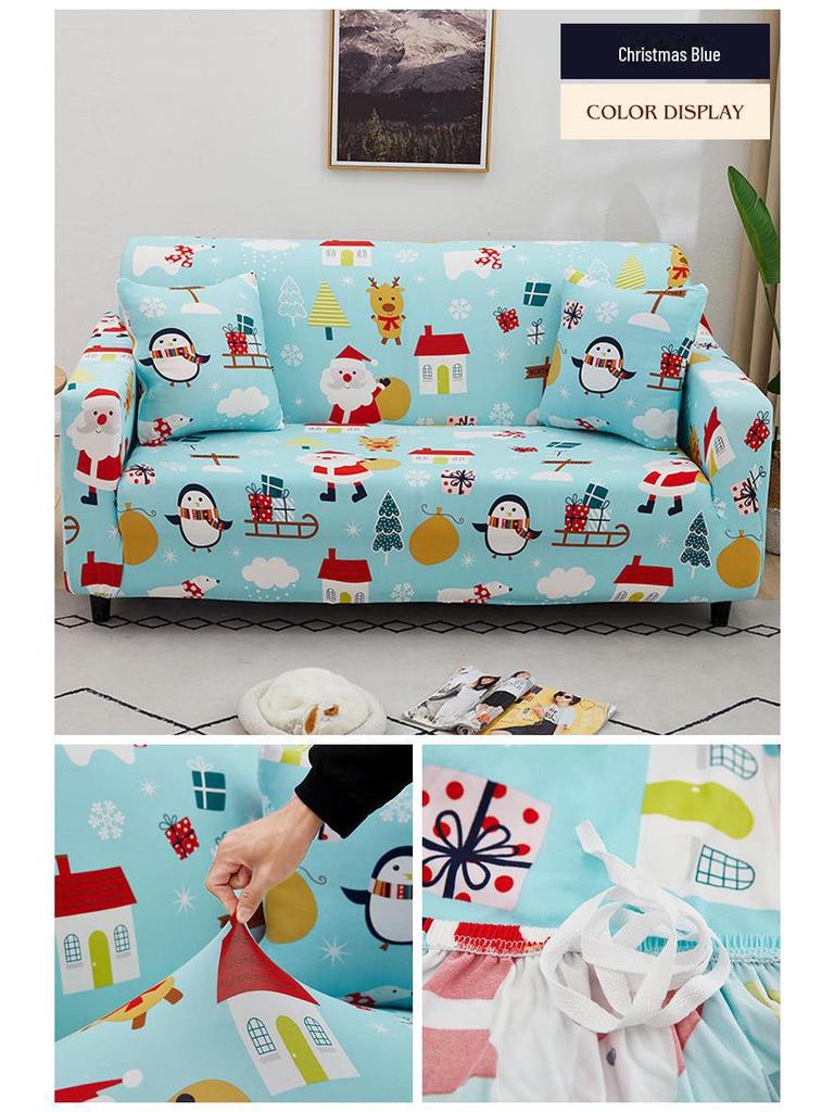 Four Seasons Elastic Milk Silk Sofa Cover - Universal Fit for Combination and Lazy Sofas