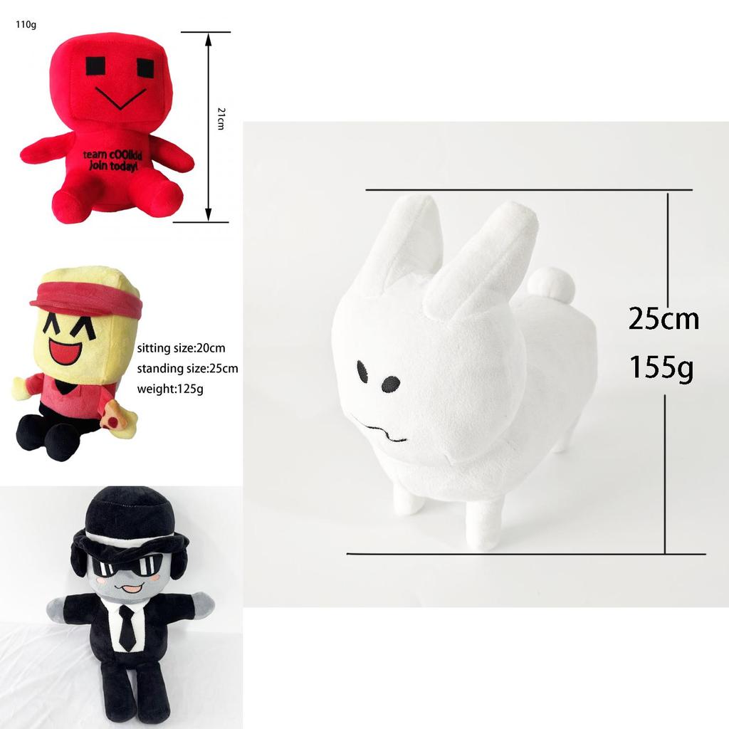 Peluche Roblox Chance Forsaken con Tejido de Pelo Corto para Coleccionistas y Niños