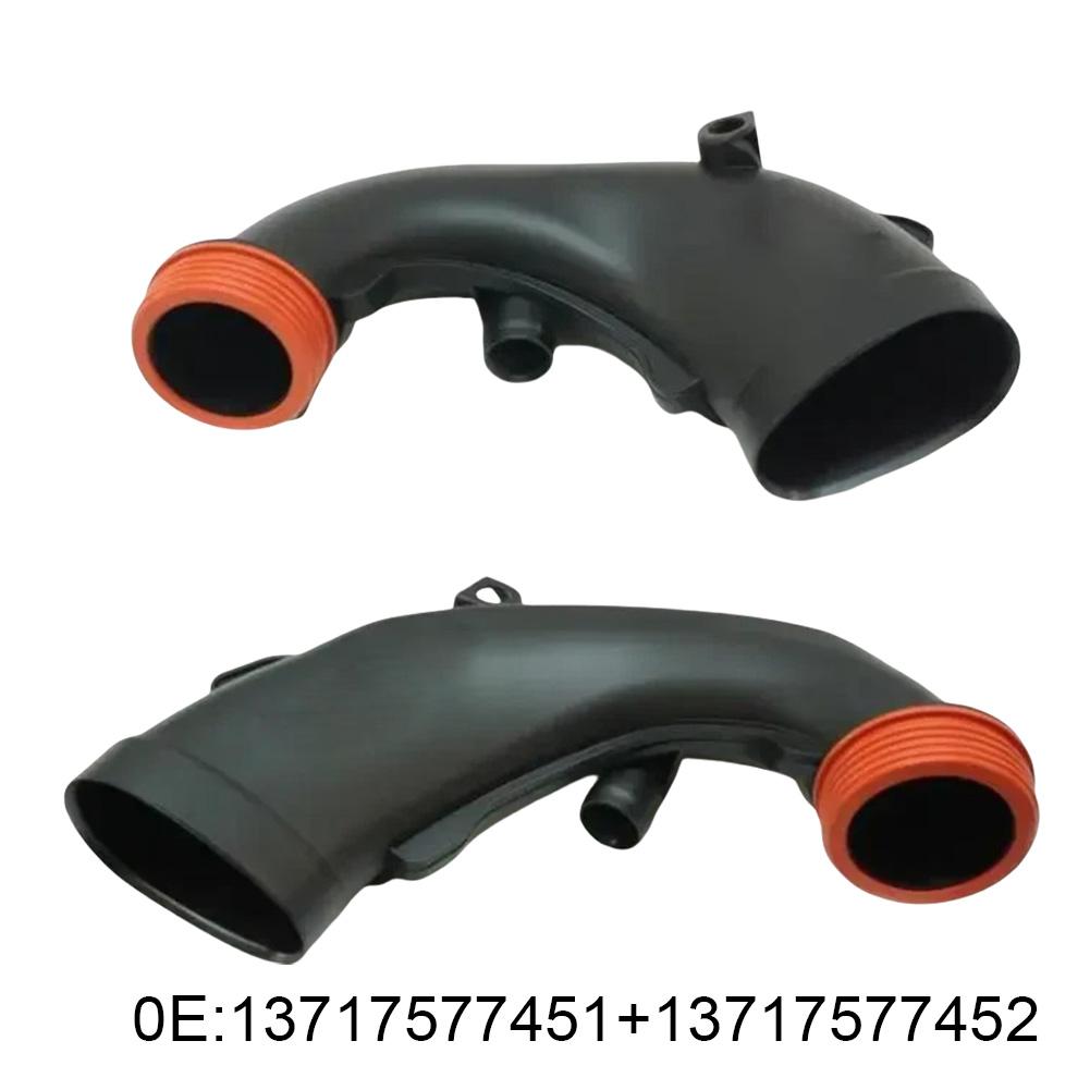2pcs Car Engine Air Intake Hose Filter Hose Pipe For BMW 5 Series For GT For 6 Series 13717577451 13717577452