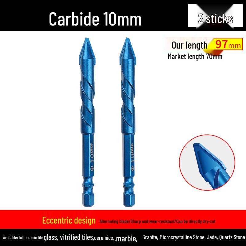 Eccentric Tilting Drill Bit for Marble and Concrete