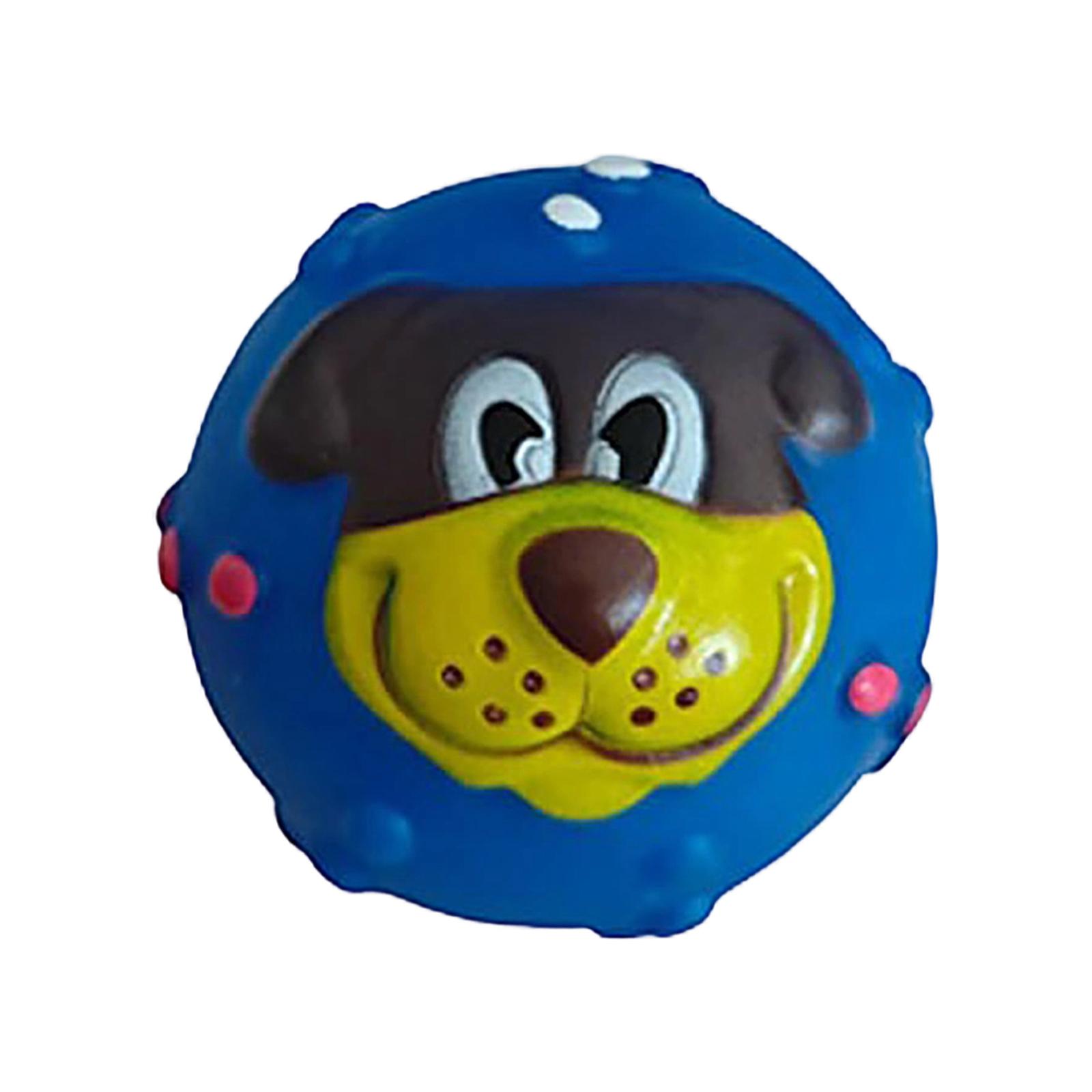 

Игрушка для питомца, Мяч с мордочкой собаки, Звук, Скука, Взаимодействие, Корги Чагоу, Игрушка для маленьких и средних собак One Size синий