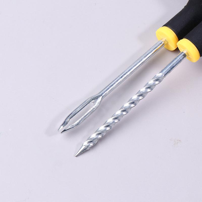 Car Tire Repair Tool Tire Repair Kit Studding Tool Set Auto Bike Tubeless Tire Tyre Puncture Plug Garage Tools With Rubber Strip