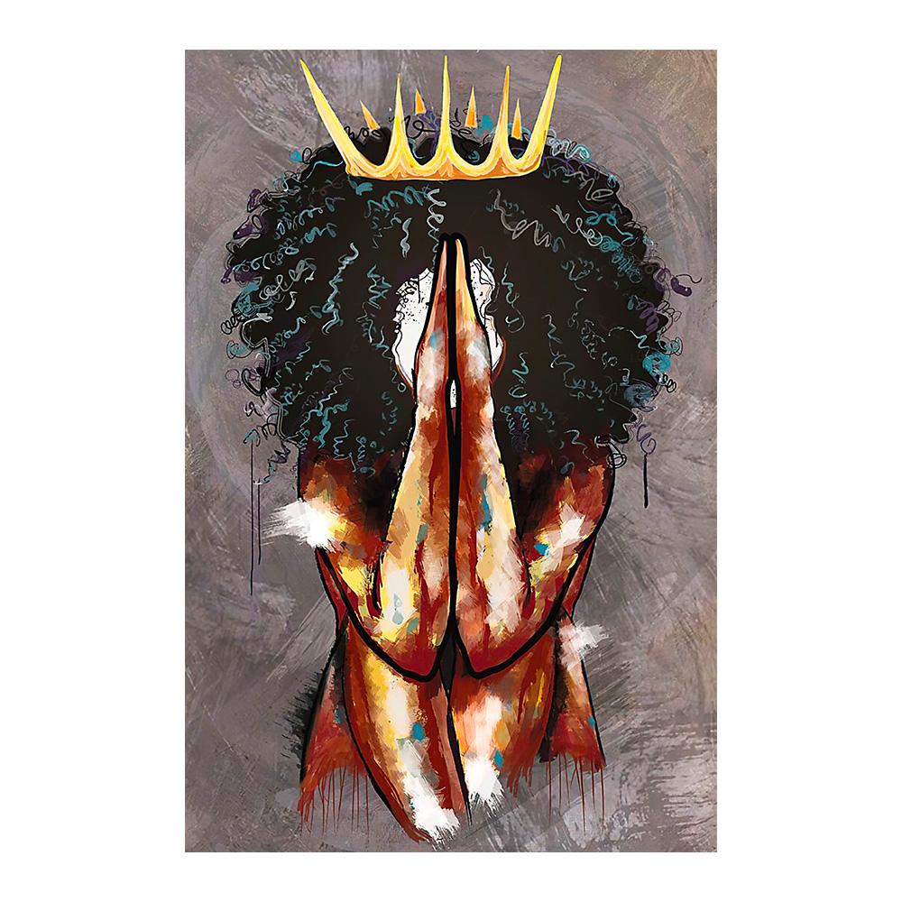 

Африка Ангел Королева Черная Девушка Женщина Скандинавские Плакаты И Принты Настенное Искусство Холст Картина Печать Настенные Картины Для Гостиной Клуба 20x30cm