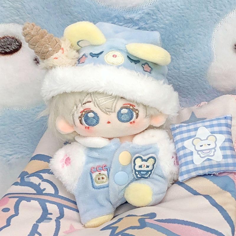 Fluffy Bear Ear Pajamas for Plush Toys (10cm) [Saxe] Plush Clothing, Nuikatsu, Plush Toys [Item]