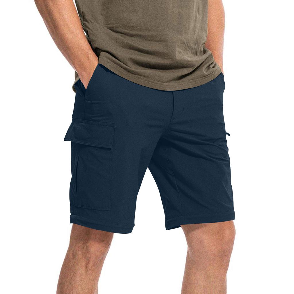 Detachable Sports and Casual Multi-pocket Work Trousers; Loose-fitting Outdoor Casual Trousers