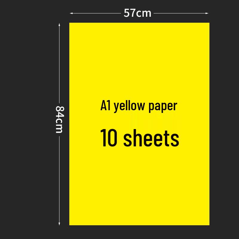 Large Blank Handwritten Poster Paper for Creative Advertising - White, Yellow, Red