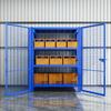 Heavy-duty Mobile Storage Rack with Door & Mesh Lock