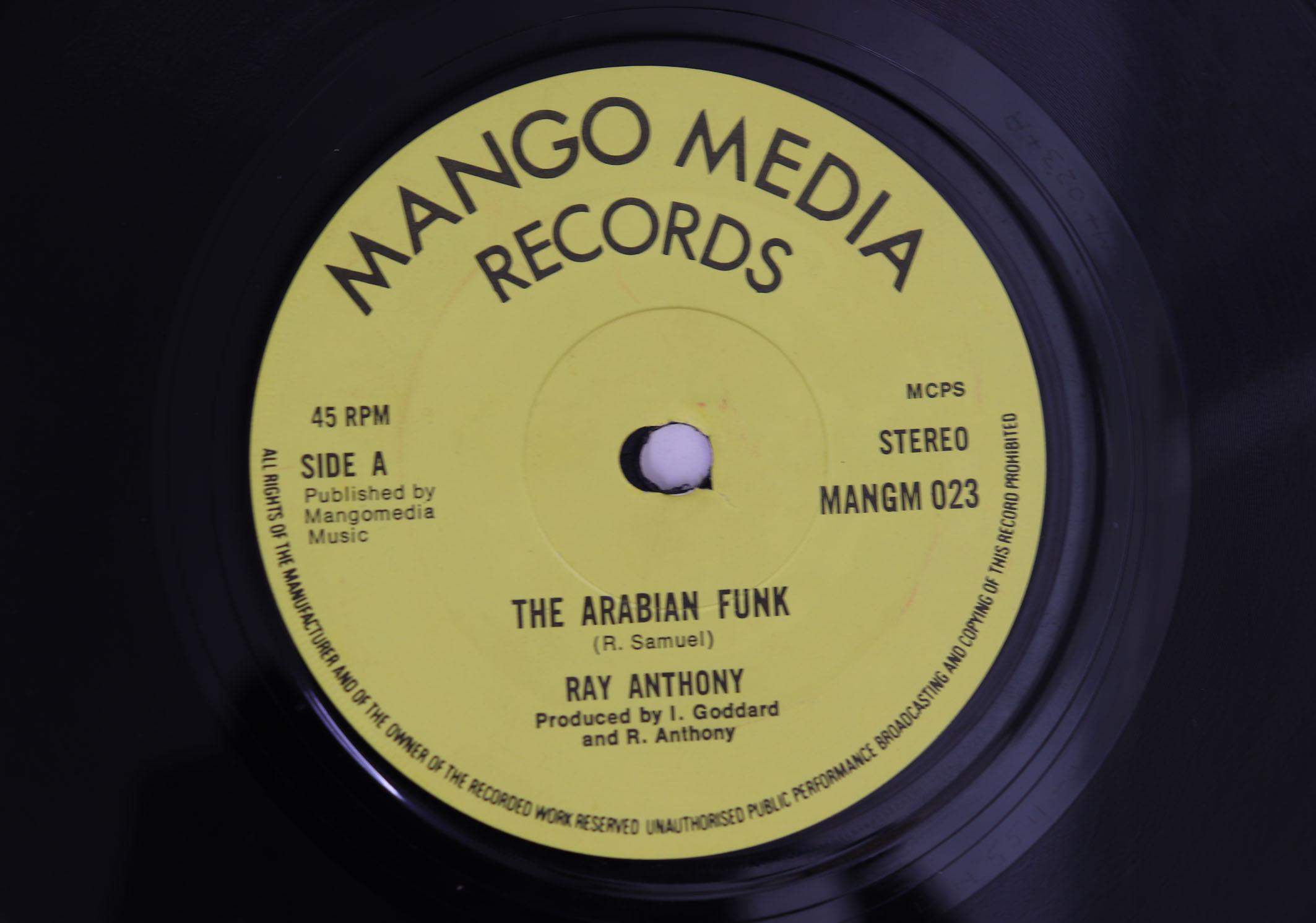 

7inch Record RAY ANTHONY Arabian Funk Time MANGM023 MANGO MEDIA 1978 UK SoulFunk Used