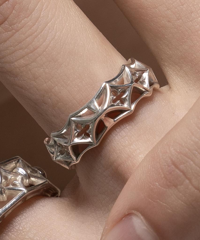 Vivus Ventana Edge Silver Ring