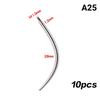 Piercing Insertion Pin Taper Guide Rod Tool 10Pcs Stainless Steel for Safe Nose Lip Navel Body Piercing Stretching