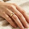 1 Stück Damen Eleganter Schmuck Leichter Luxus Geometrische Linien Party Ring Gold Kupfer Zirkonit Fingerringe