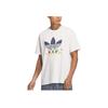 Adidas Originals Disney Collaboration Large Print Short Sleeve T Shirt Unisex White JP1426