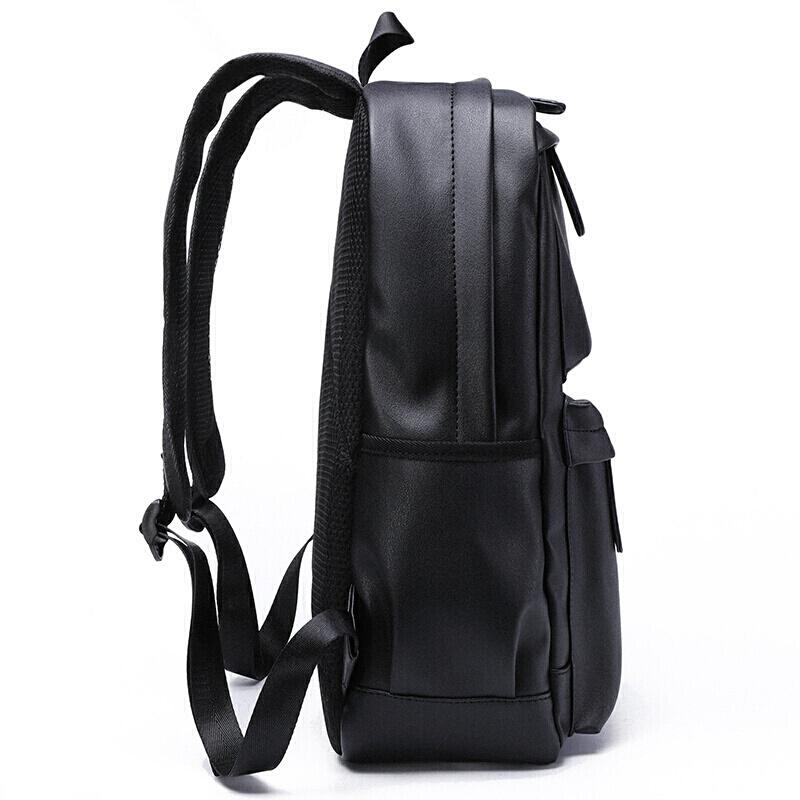 GOLF Backpack, 14-Inch Laptop Bag, Soft Leather Travel Bag for Business Trips, Water-Resistant Casual Backpack, Black