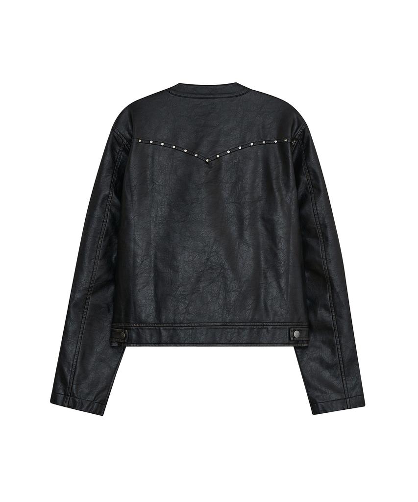 DEFGARMENTS Western Biker Leather Jacket [2Color]
