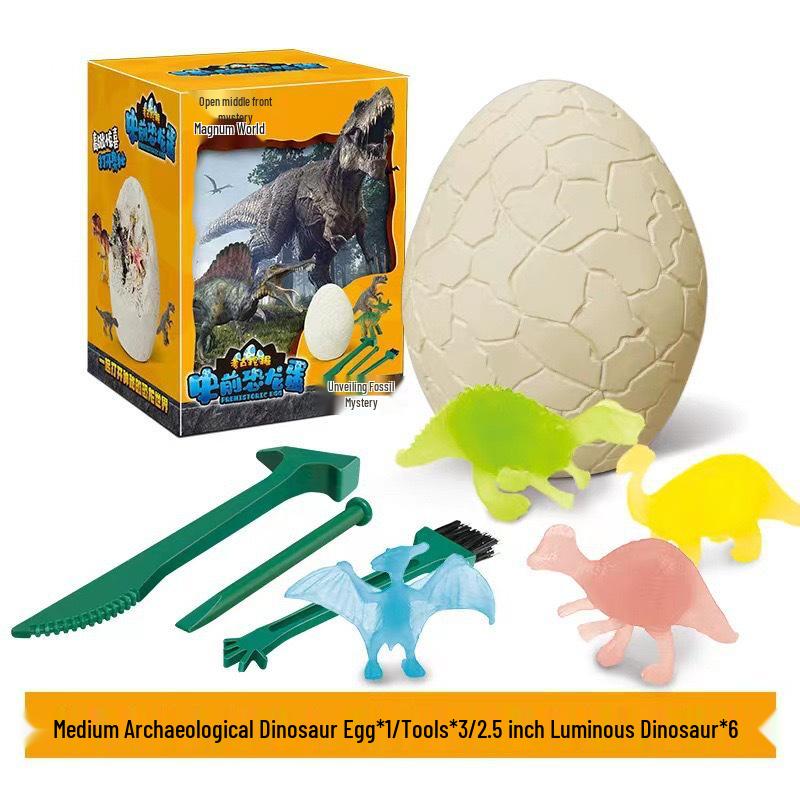 Dinosaurier-Ei Ausgrabungsset: T-Rex & Triceratops Fossiliensuche für Kinder
