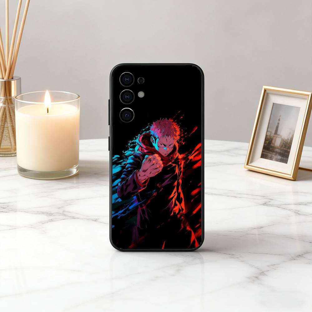 Jujut-su Y-Yuji I-Itadori-YI K-Kaisen Phone Case Black Silicone Soft For Samsung S25,S24,S21,S22,S23,S30,Ultra,S20,Plus,Fe,Lite