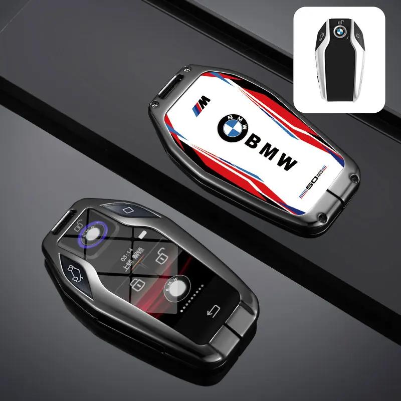 Car Sticker Hot 2025 Car Remote Key Case Cover Track Style For BMW 5 7 Series G11 i8 I12 I15 G01 X3 G07 X7 G12 G30 G31 G02 X4 G0
