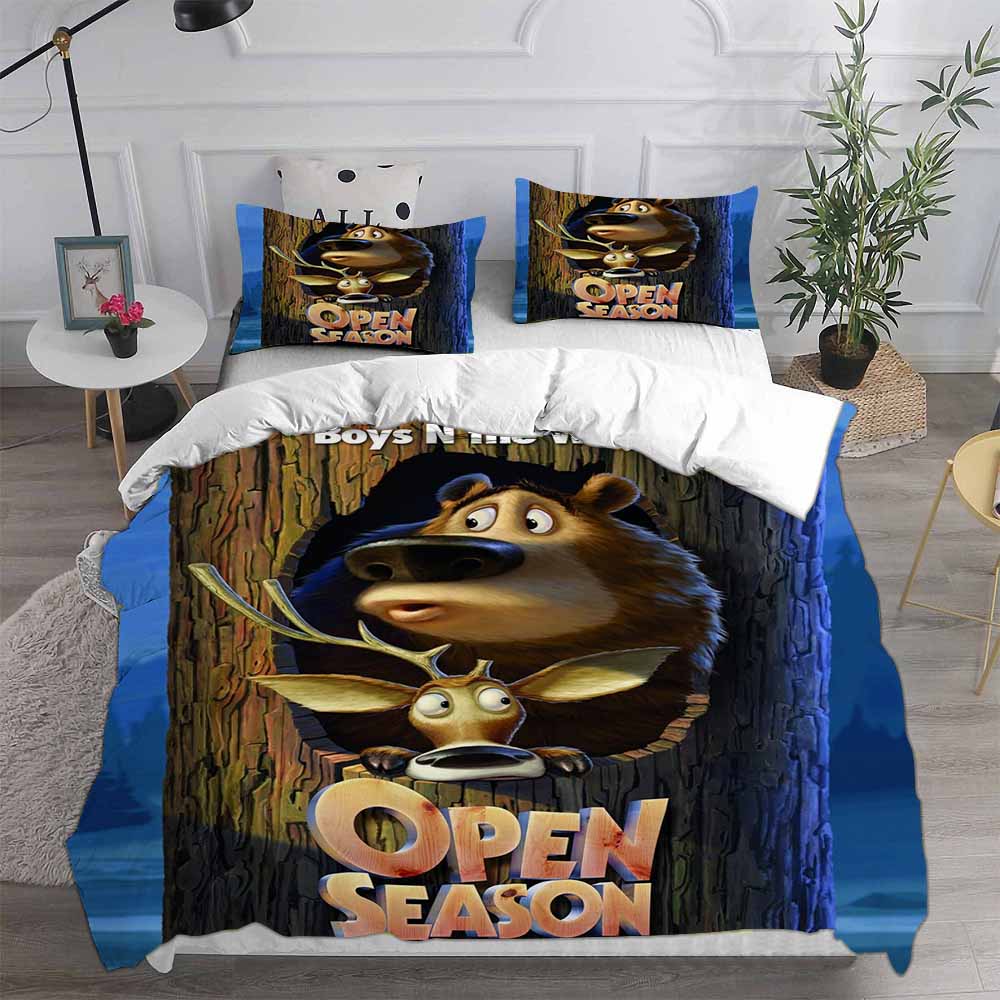 New Open Season Bedding Sets EU Singel US Twin Comforter Quilt Bed Cover Duvet Cover Pillow Case 2-3 Pieces Sets Kids Adult Size