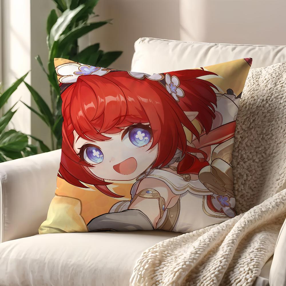 Game Tribbie Honkai Star Rail cushion cover Pillow Cover Decoration Room Home Sofa living Office Car Nordic Simplicity