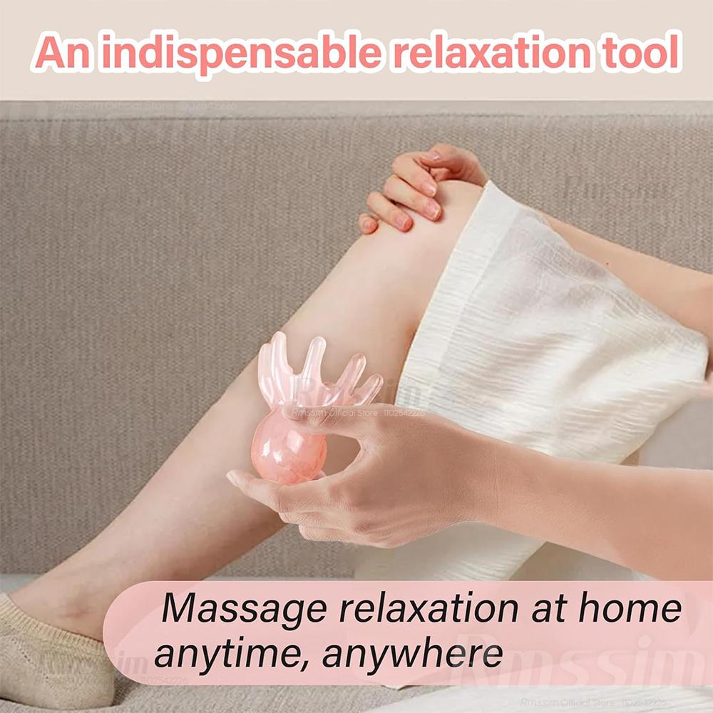 Resin Octopus Massage Comb Head Meridian Scraping Scalp Massage Brush Acupuncture SPA GuaSha Massage Comb Fatigue Relief Massage