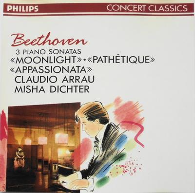 CD BEETHOVEN ARRAU DICHTER  MoonlightPathetique Appassio DMP26 Philips Japan Classical Used