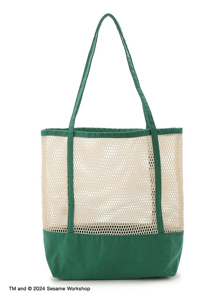 Sesame Street Market Mesh Tote Bag SSMUGB243206 Women's Green, Free Size