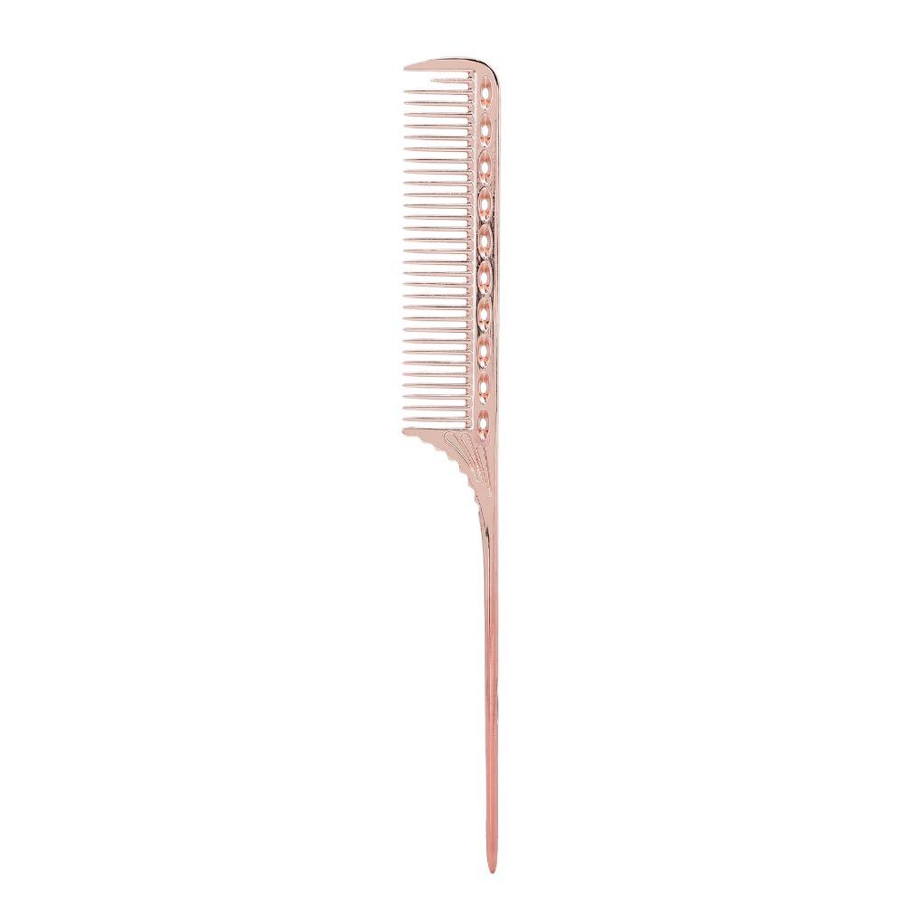 Aluminum alloy Hair Comb Professional Gold Color Barber Comb Lightweight Design Portable Design Styling Comb Salon Use