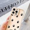 Dog Paw Pattern Soft TPU Phone Case for iPhone 17 Air 16 15 14 Pro Max Plus 13 12 Mini 8 7 X Xs Back Cover
