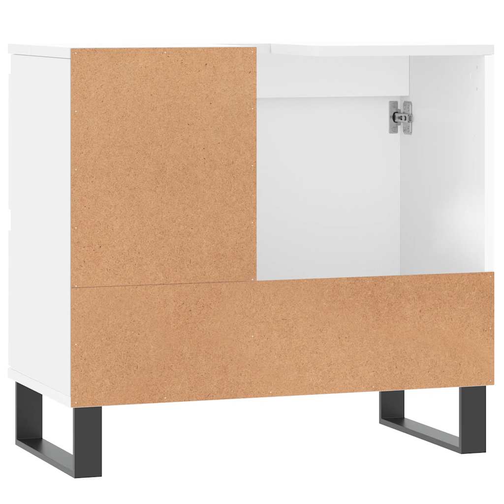 Vidaxl Bathroom Cabinet, White, 65X33X60 Cm, Wood-Based Material