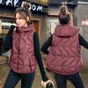 Šik Stylová Dámská Vesta s Kapucí na Podzim/Zimu - Korejský Styl, Volná a Bez Rukávů.