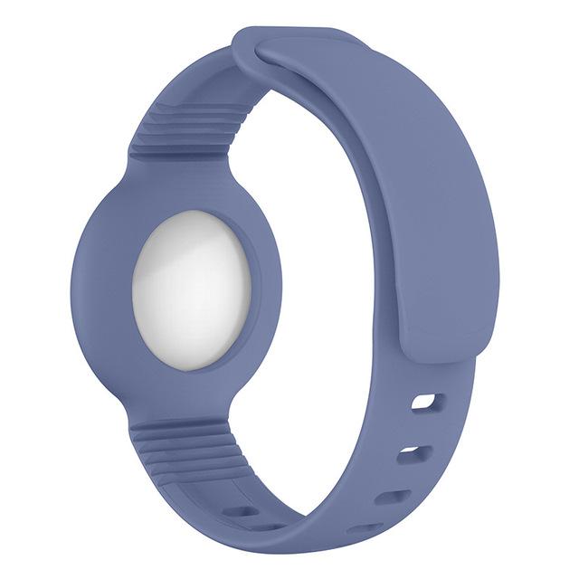 Custodia per Apple AirTag Cinturino in Silicone Air Tag Braccialetto Anti-smarrimento Copertura Protettiva per Bambini Localizzatore Tracker Cinturino per Orologio
